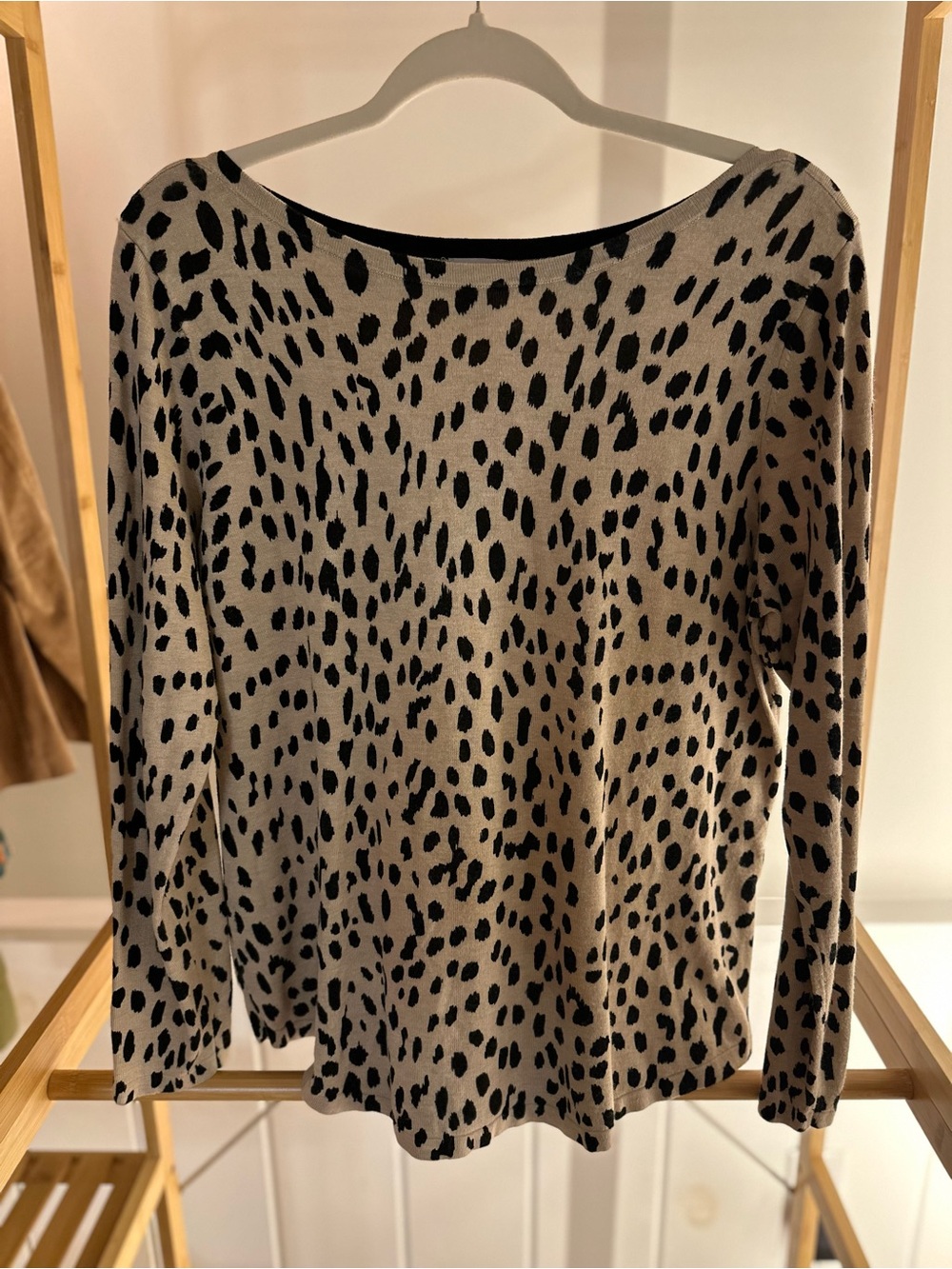 Chico’s Leopard Print Sweater Top